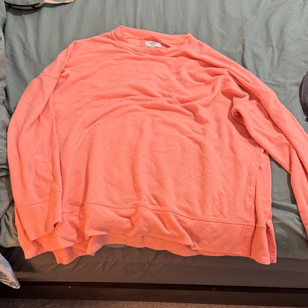 Aerie Vibrant Coral Knit Top